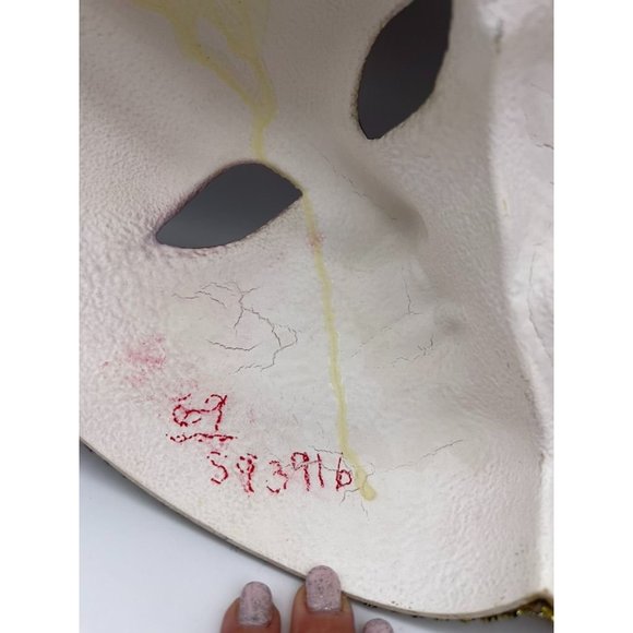 VTG Authentic hand made in Italy Venetian carnival jester dual wall mask - Picture 14 of 14